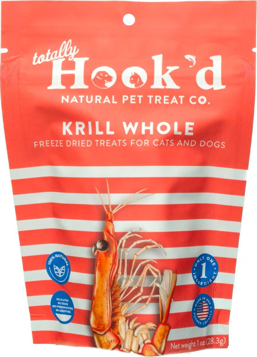 Totally Hooked Krill Whole Freeze Dried Pet Food 1 oz