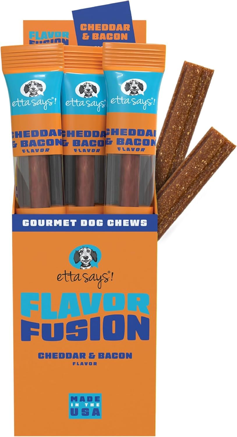 Etta Says Flavor Fusion Chew Cheese &amp; Bacon Flavor Dog Treats 2 oz