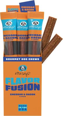 Etta Says Flavor Fusion Chew Cheese &amp; Bacon Flavor Dog Treats 2 oz