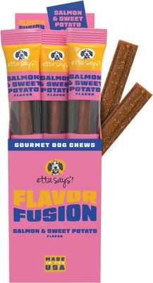 Etta Says Flavor Fusion Chew Salmon &amp; Sweet Potato Flavor Dog Treats 2 oz
