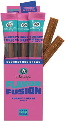 Etta Says Flavor Fusion Chew Turkey &amp; Beets Flavor Dog Treats 2 oz