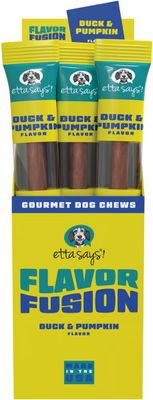 Etta Says Flavor Fusion Chew Duck &amp; Pumpkin Flavor Dog Treats 2 oz