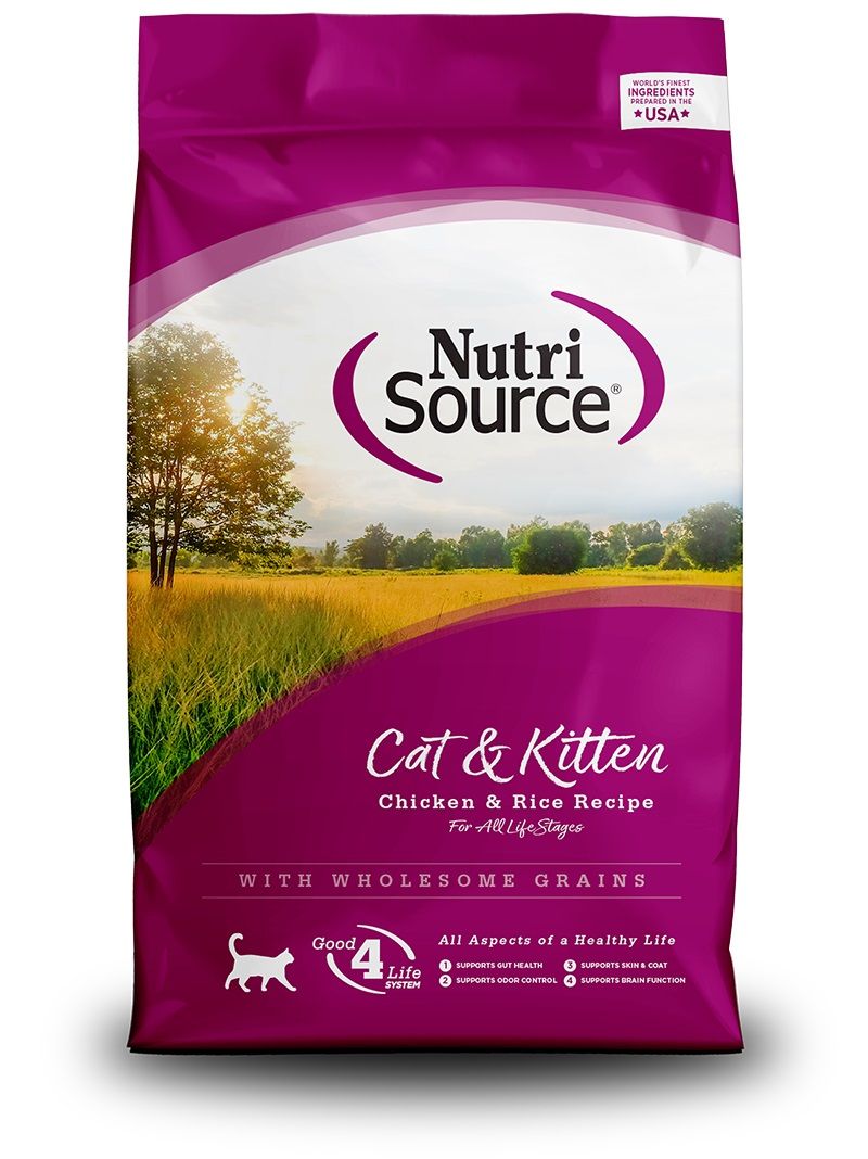 NutriSource Cat &amp; Kitten Chicken &amp; Rice 12 lbs