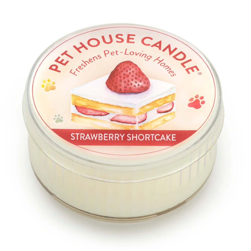 Pet House Mini Candle Strawberry Shortcake 1.5 oz
