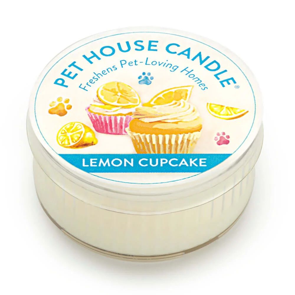 Pet House Mini Candle Lemon Cupcake 1.5 oz