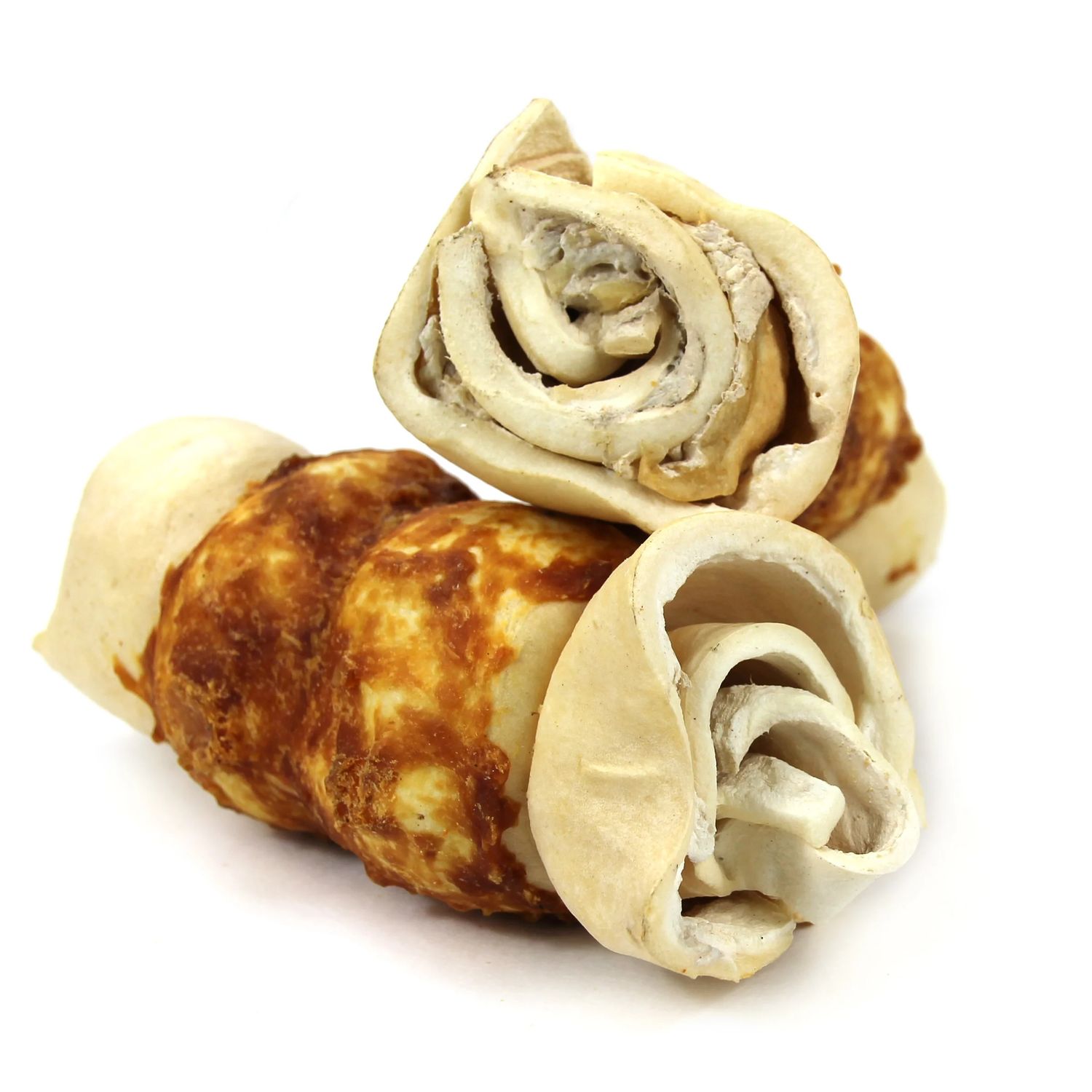 Tuesday's Natural Chicken Basted Beef Cheek Rolls Dog Chew 5-6 inches