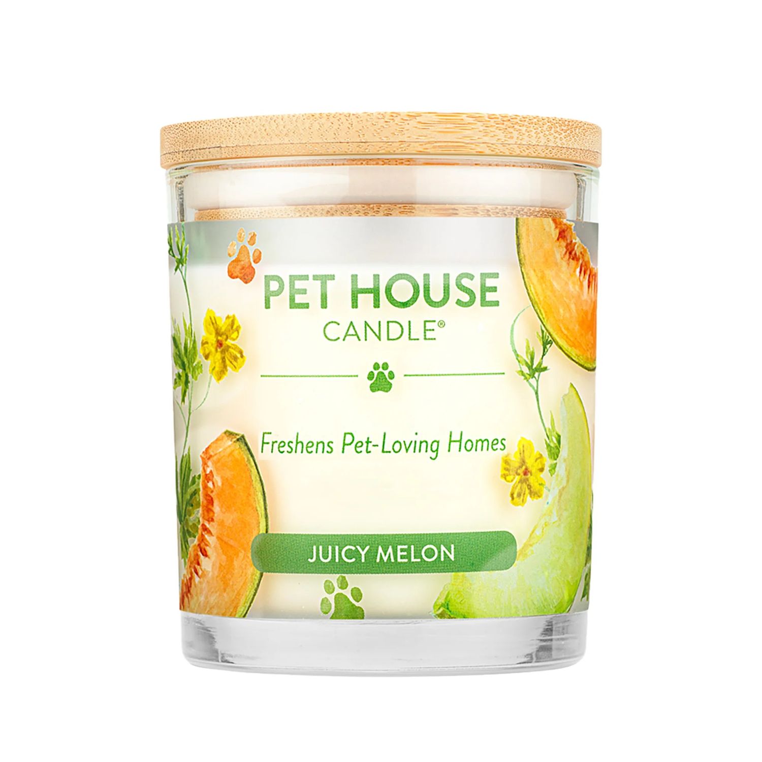 Pet House Juicy Melon Scented All Natural Pet Friendly Plant Based Soy Wax Candle 9 oz