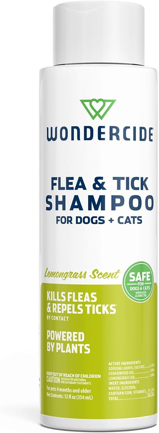 Wondercide Natural Flea &amp; Tick Shampoo – Lemongrass Scent