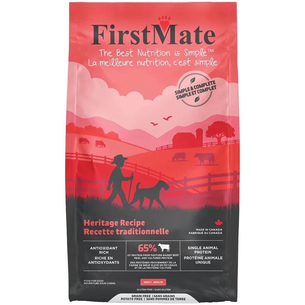 First Mate Grain-Free Simple &amp; Complete Heritage Beef Formula Dry Dog Food 5 lbs