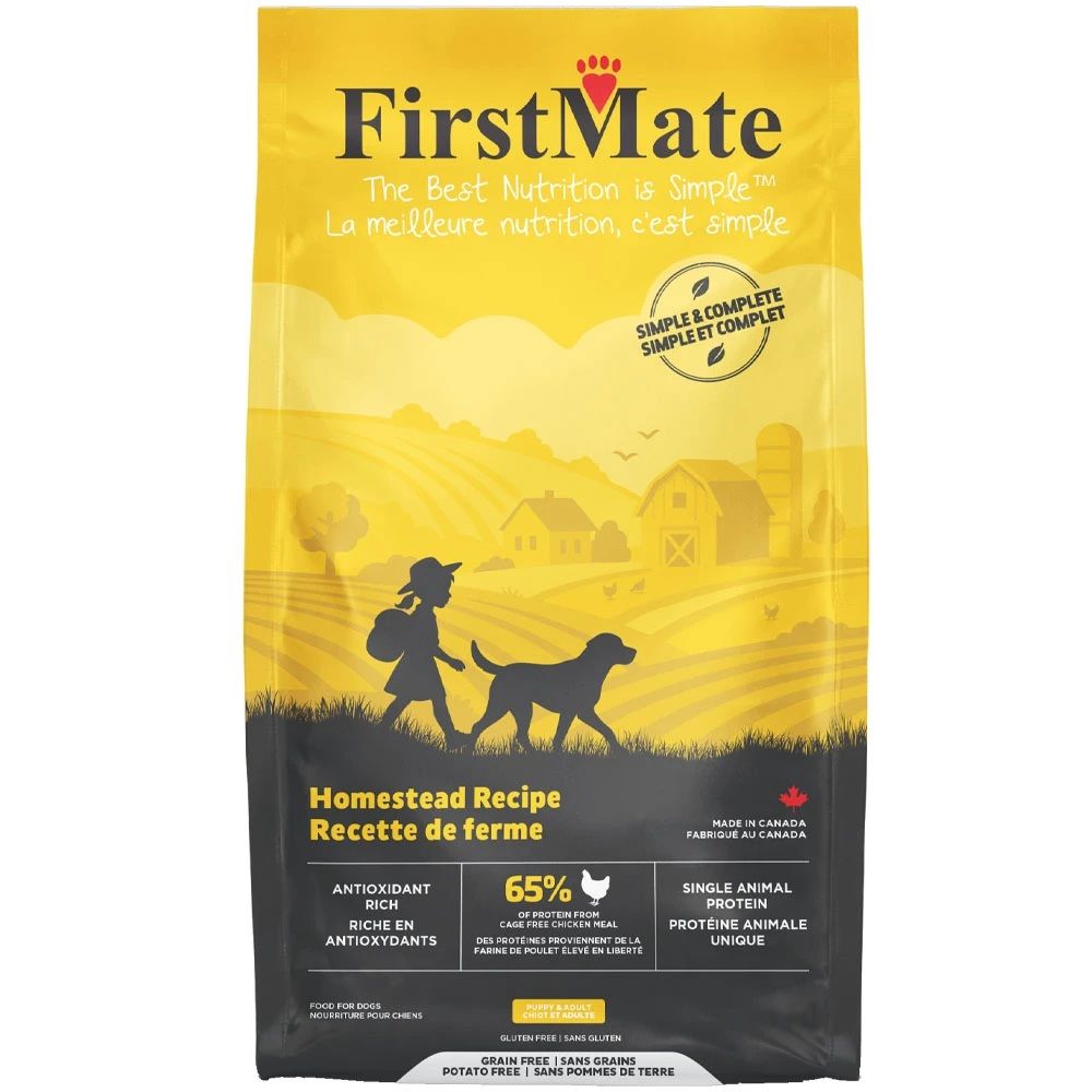 First Mate Grain-Free Simple &amp; Complete Homestead Chicken Recipe Dry Dog Food 5 lbs