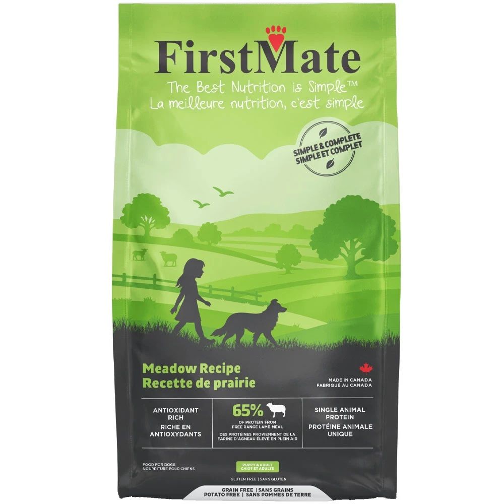 FirstMate Grain-Free Simple &amp; Complete Meadow Lamb Recipe Dry Dog Food 5 lbs