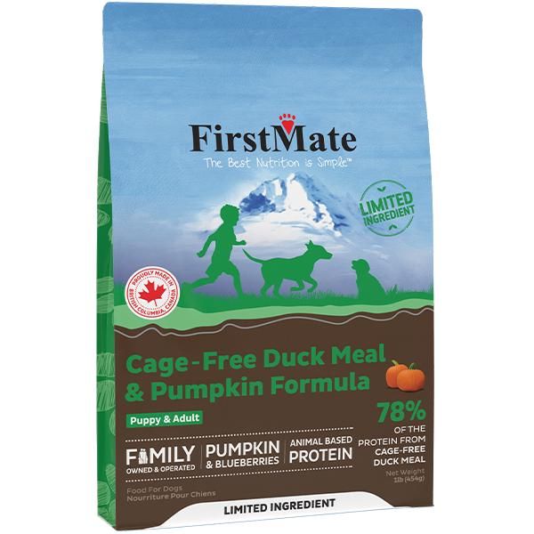 FirstMate Grain-Free Limited Ingredient Duck &amp; Pumpkin Formula Dry Dog Food 1 lbs