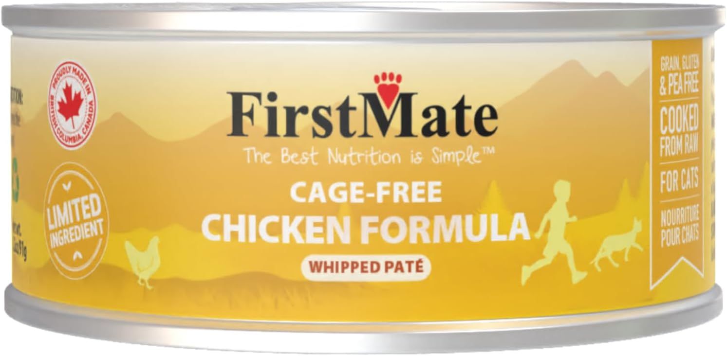 FirstMate Grain-Free Limited Ingredient Cage-Free Chicken Formula Whipped Pâté Wet Cat Food 3.2 oz