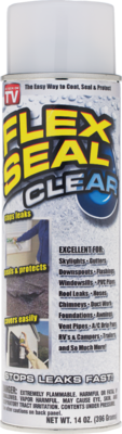 Flex Seal FSCL20 Rubber Sealant Clear, 14 oz Aerosol Can