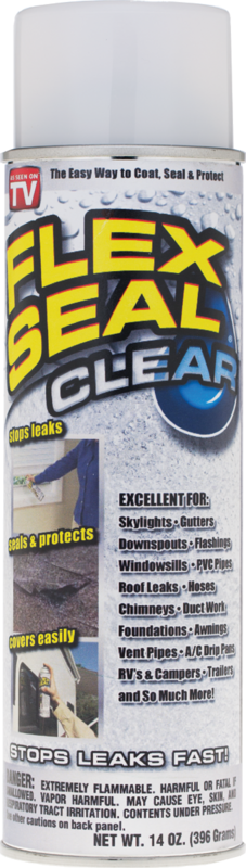 Flex Seal FSCL20 Rubber Sealant Clear, 14 oz Aerosol Can