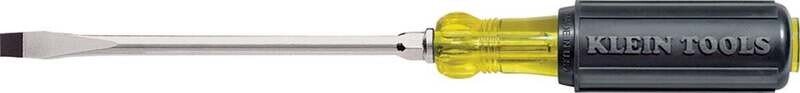 Klein Tools 602-6 Screwdriver, 5/16 in Drive, Keystone Drive, 10-15/16 in OAL, Black Handle
