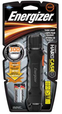 Energizer TUF2AAPE Flashlight, 1.5 V, LED Lamp, Alkaline Battery, Black/Dark Gray*