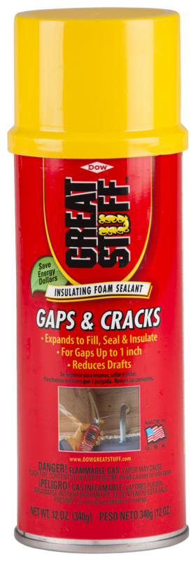 Dow 157901 Foam Sealant, Yellow, 12 oz Can*
