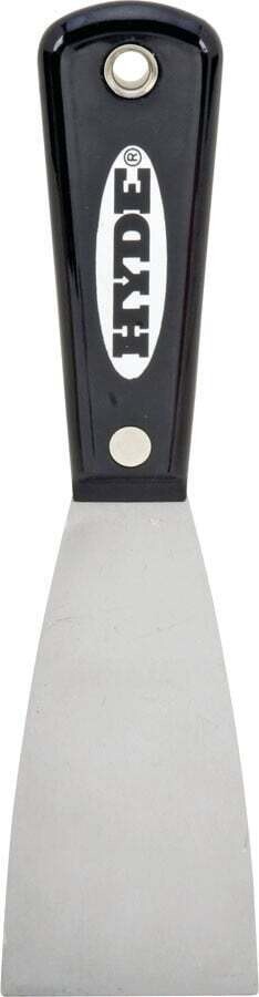 HYDE Black &amp; Silver 02250 Putty Knife, 3-3/4 in L x 2 in W HCS Blade