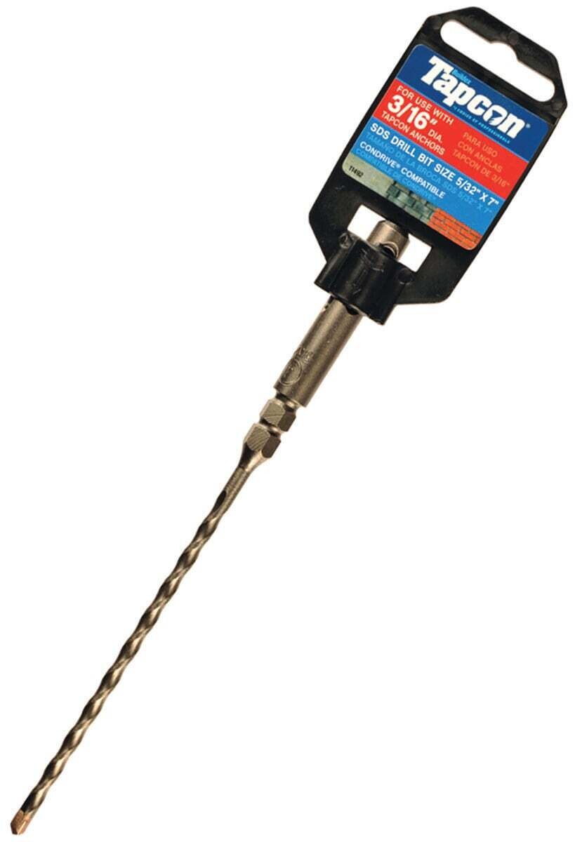 Buildex Tapcon 11492 Percussion Bit Hammer Drill Bit, SDS Shank