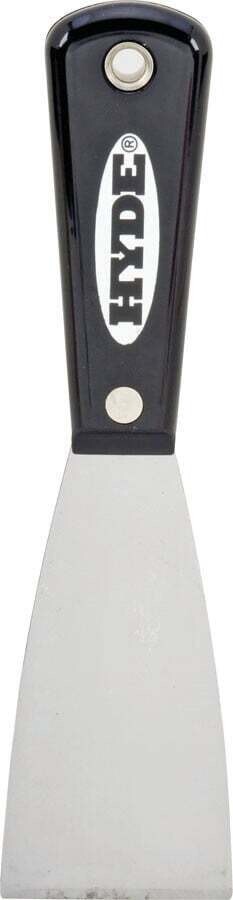 HYDE Black &amp; Silver 02300 Putty Knife, 2 in W HCS Blade