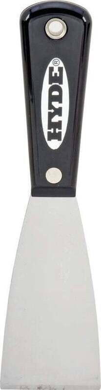 HYDE Black &amp; Silver 02300 Putty Knife, 2 in W HCS Blade