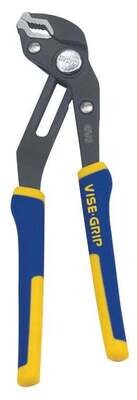 IRWIN 2078108 Groove Lock Plier, Chromium Steel Jaw, 8 in OAL, Blue/Yellow Handle*