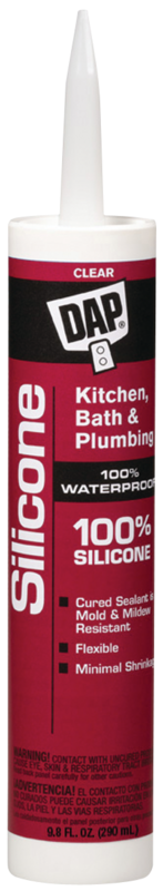 DAP 08648 Sealant, Clear, 10.1 oz Tube*