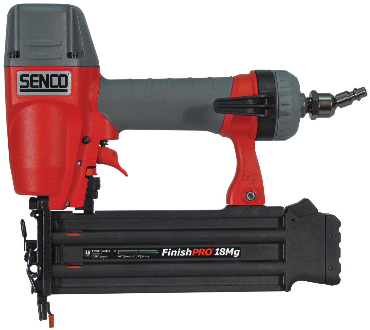 SENCO FinishPro 1U0021N Brad Nailer, 1/4 in Air Inlet, 110 Magazine, Nail Fastener