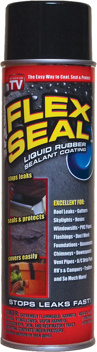 Flex Seal FSR20 Rubber Sealant Black, 14 oz Aerosol Can