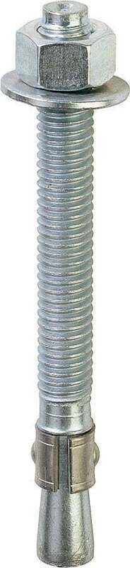 RED HEAD 11021 Wedge Anchor, Galvanized Steel