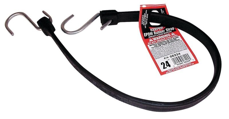 KEEPER 06224 Strap, S-Hook End, EPDM, Steel End*