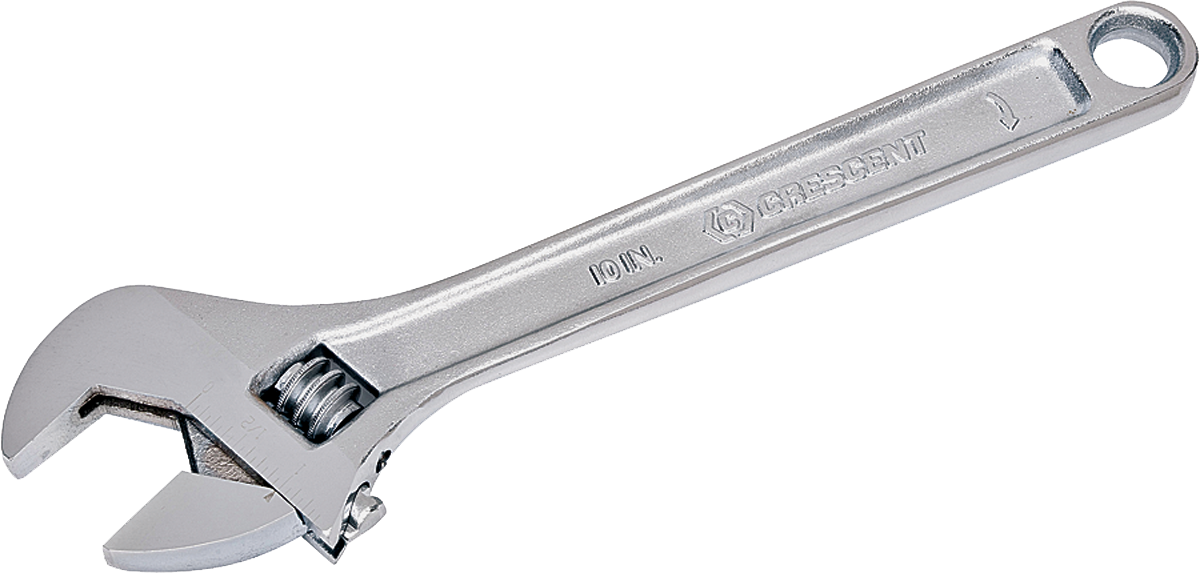 Crescent AC210VS Adjustable Wrench, 1.313 in Jaw, Non-Cushion Handle, Stee