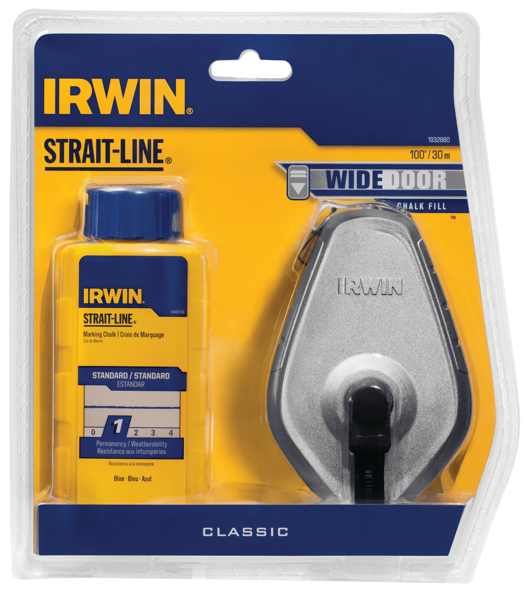 IRWIN 1932880 Chalk Reel, 4 oz Chalk, 100 ft L*