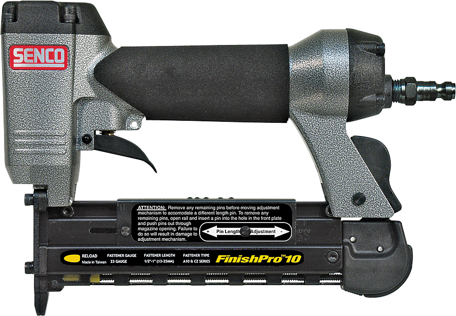 SENCO FinishPro 8F0001N Headless Pin Nailer, 1/4 in Air Inlet, 100 Magazine, Nail Fastener 23 gauge