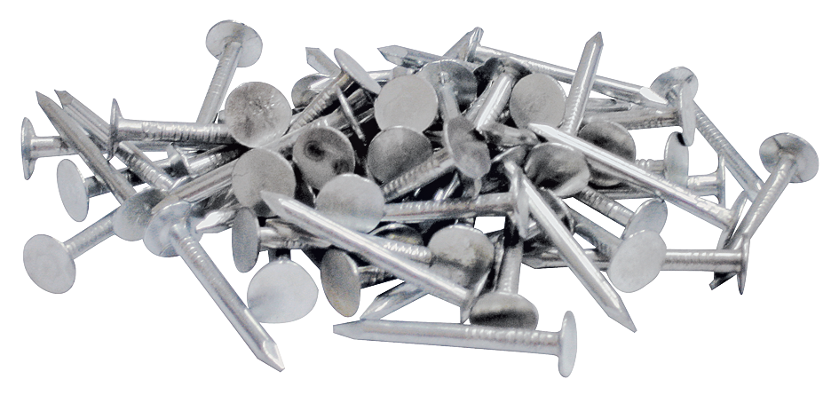 ProFIT 132078 Hand Driven Roofing Nail, 1-1/4 in L, 11 ga, Flat Head, 13.6 lb Package