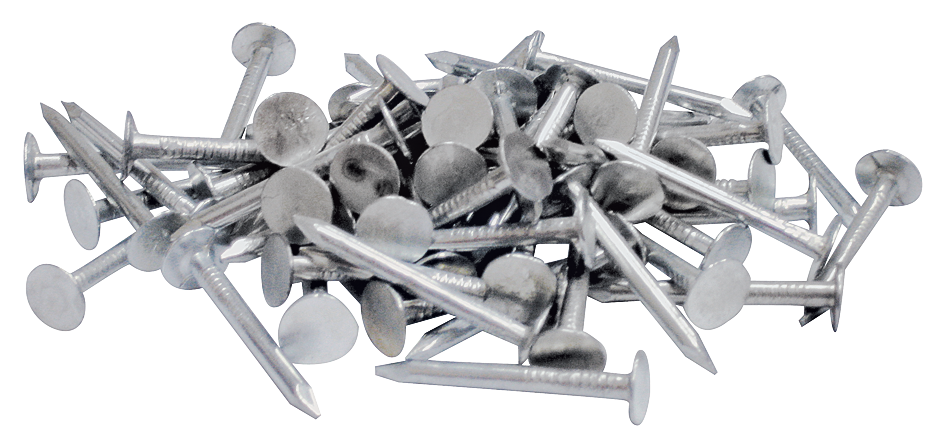 ProFIT 132059 Hand Driven Roofing Nail, 1 in L, 11 ga, Flat Head, 26.15 lb Package