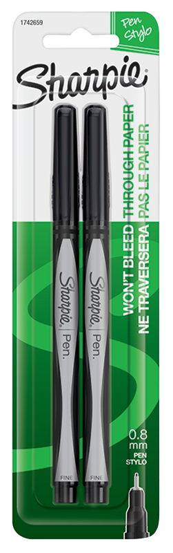 Sharpie Premium 1742659 Non-Toxic Pen, 0.3 mm Tip, Fine Tip, Black Ink*