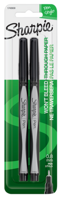 Sharpie Premium 1742659 Non-Toxic Pen, 0.3 mm Tip, Fine Tip, Black Ink*