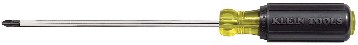 Klein Tools 603-6 Heavy-Duty Screwdriver, #3 Drive, Phillips Drive, 11 in OAL, Black Handle