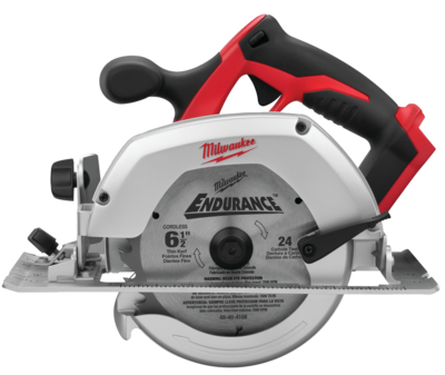 Milwaukee 2630-20 Circular Saw, Bare Tool, 18 V Battery, Lithium-Ion Battery, 6-1/2 in Dia Blade, Black/Gray/Red