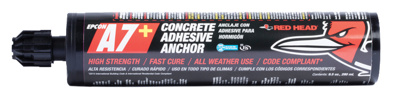 RED HEAD A7+ Series 07111 Anchoring Adhesive, Beige/Gray, 10 oz
