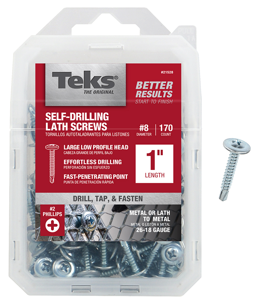 Teks 21528 Lath Screw, #8 Thread, #2 Drive, Drill Point
