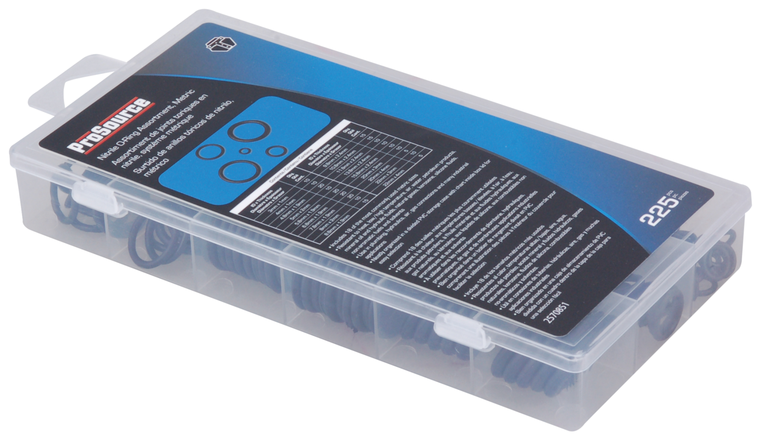 Prosource 61302 Metric O-Ring Assortment