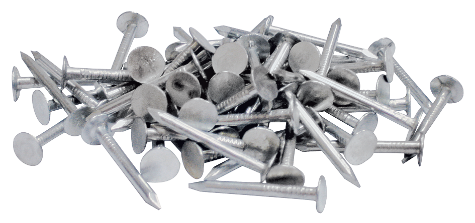 ProFIT 132118 Hand Driven Roofing Nail, 1-3/4 in L, 11 ga, Flat Head, 13.6 lb Package