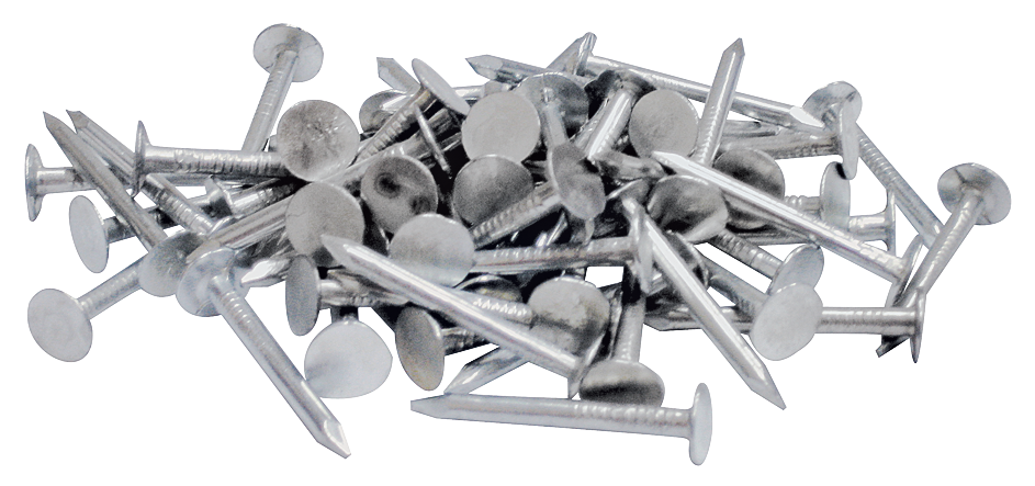 ProFIT 132099 Hand Driven Roofing Nail, 1-1/2 in L, 11 ga, Flat Head, 26.04 lb Package