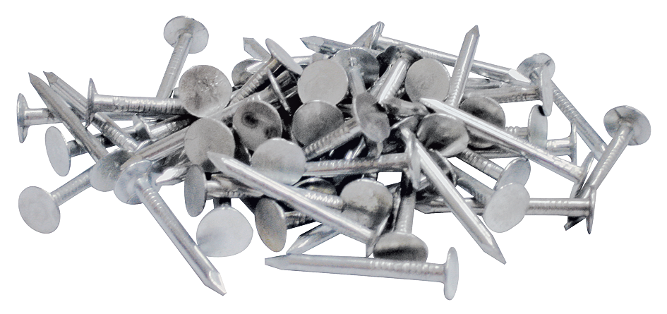 ProFIT 132098 Hand Driven Roofing Nail, 1-1/2 in L, 11 ga, Flat Head, 13.6 lb Package