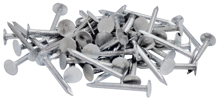 ProFIT 132158 Hand Driven Roofing Nail, 2-1/2 in L, 11 ga, Flat Head, 13.6 lb Package
