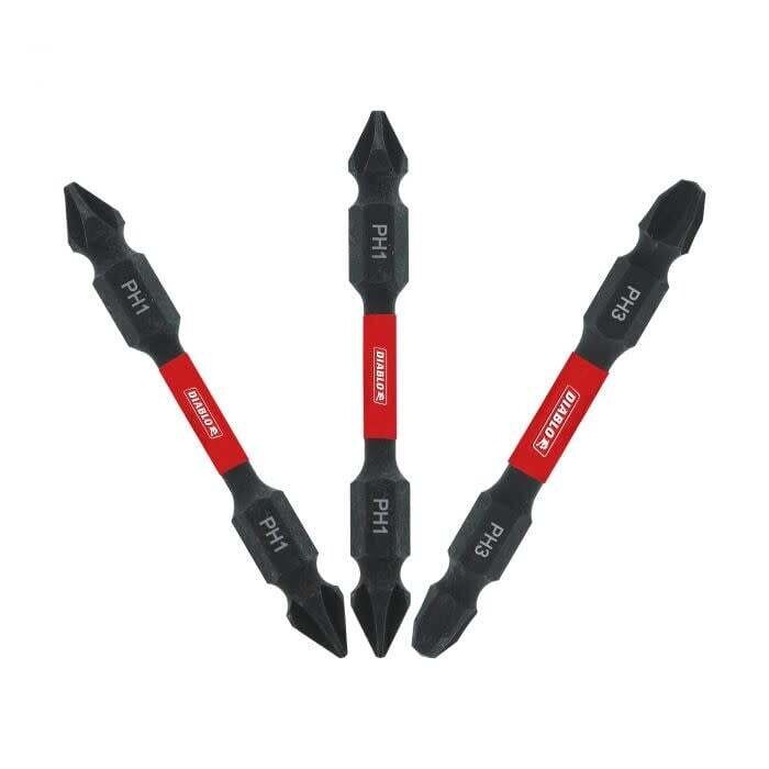 2-3/8 in. Double-Ended Phillips Drive Bit Assorted Pack (3-Piece)