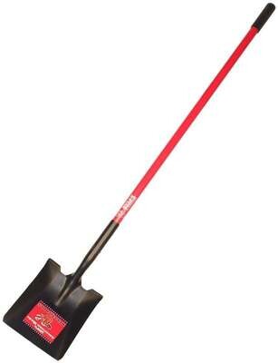 BULLY Tools 62525 Shovel, 9-1/2 in W Blade, 14 ga Gauge, Steel Blade, Fiberglass Handle, Comfort Grip Handle*